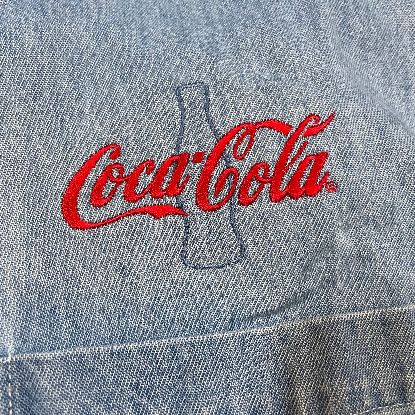 90s Coca-Cola Made in USA Denim Shirt