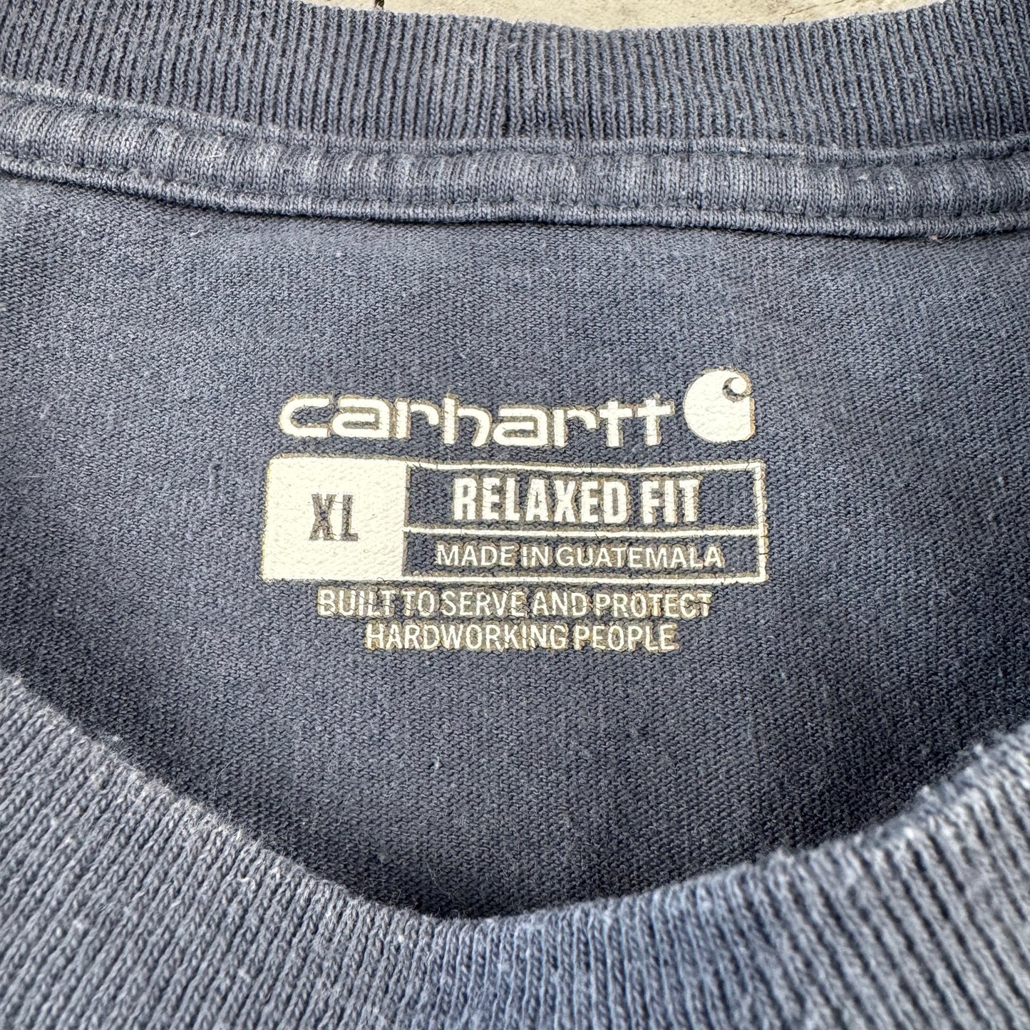 00s Carhartt Blue Forest Graphic Pocket T-Shirt