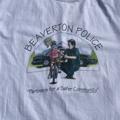 00s Beaverton Police Hanes Beefy T-Shirt