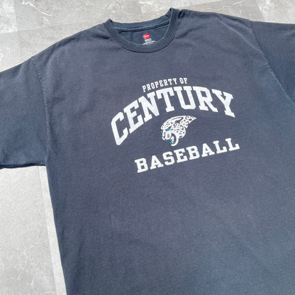 00s Hanes Century Baseball Heavyweight Graphic T-Shirt