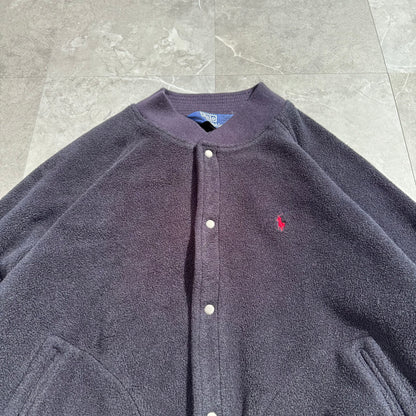 90s Polo by Ralph Lauren Snap Fleece Bomber Jacket