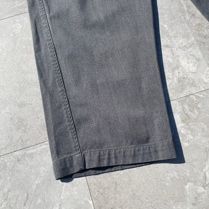 00s Gap Washed Gray/Black Loose Fit Pants 38x32