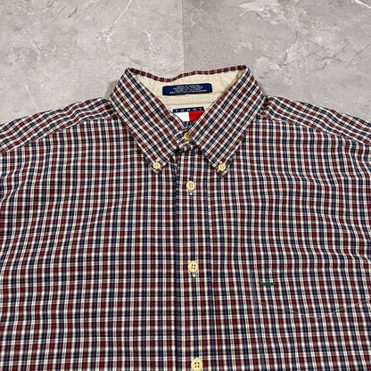 90s Tommy Hilfiger Checkered Button Down Shirt