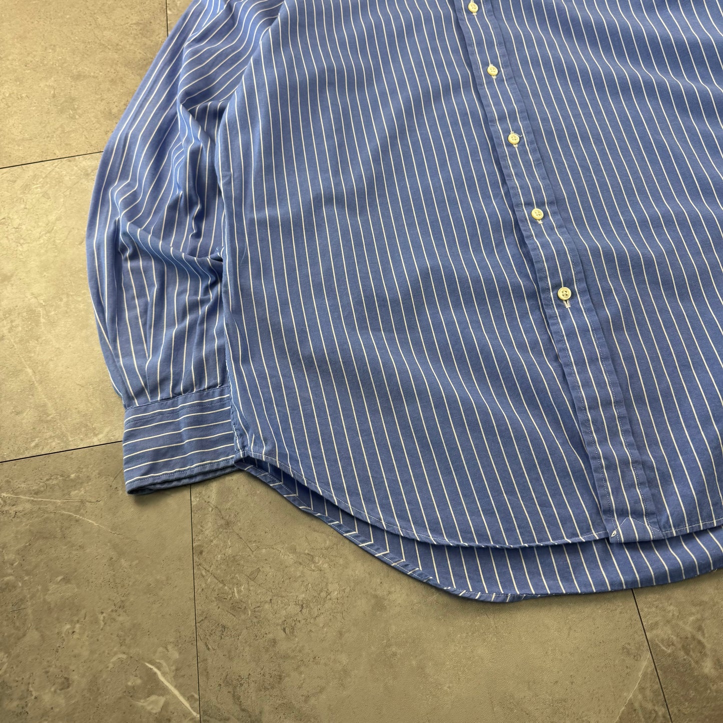 00s Polo by Ralph Lauren “Philip” Blue Striped Shirt