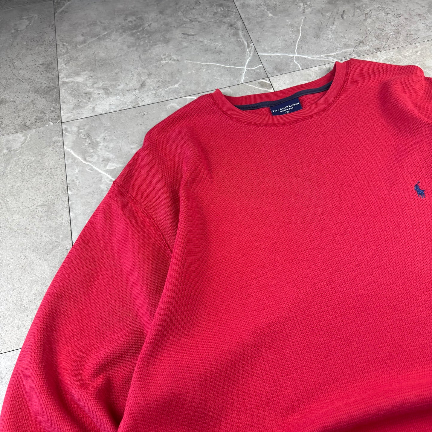 00s Polo Ralph Lauren Red Long Sleeve Thermal