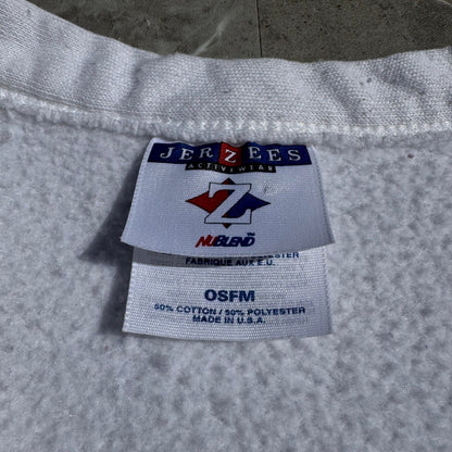 90s-00s Jerzees Made in USA White Sweat Cardigan KiiChain Clothing