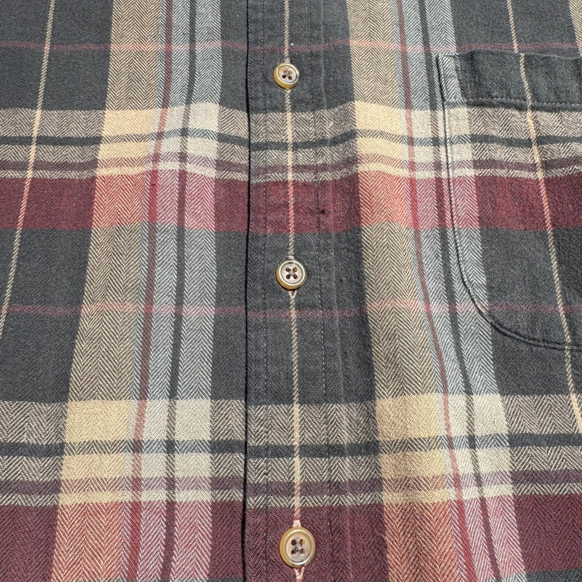 90s Lands' End Checkered Flannel Shirt KiiChain Clothing