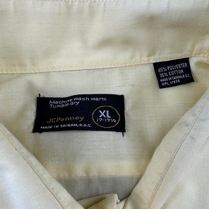 80s-90s JC Penny Yellow Dual Pocket Shirt