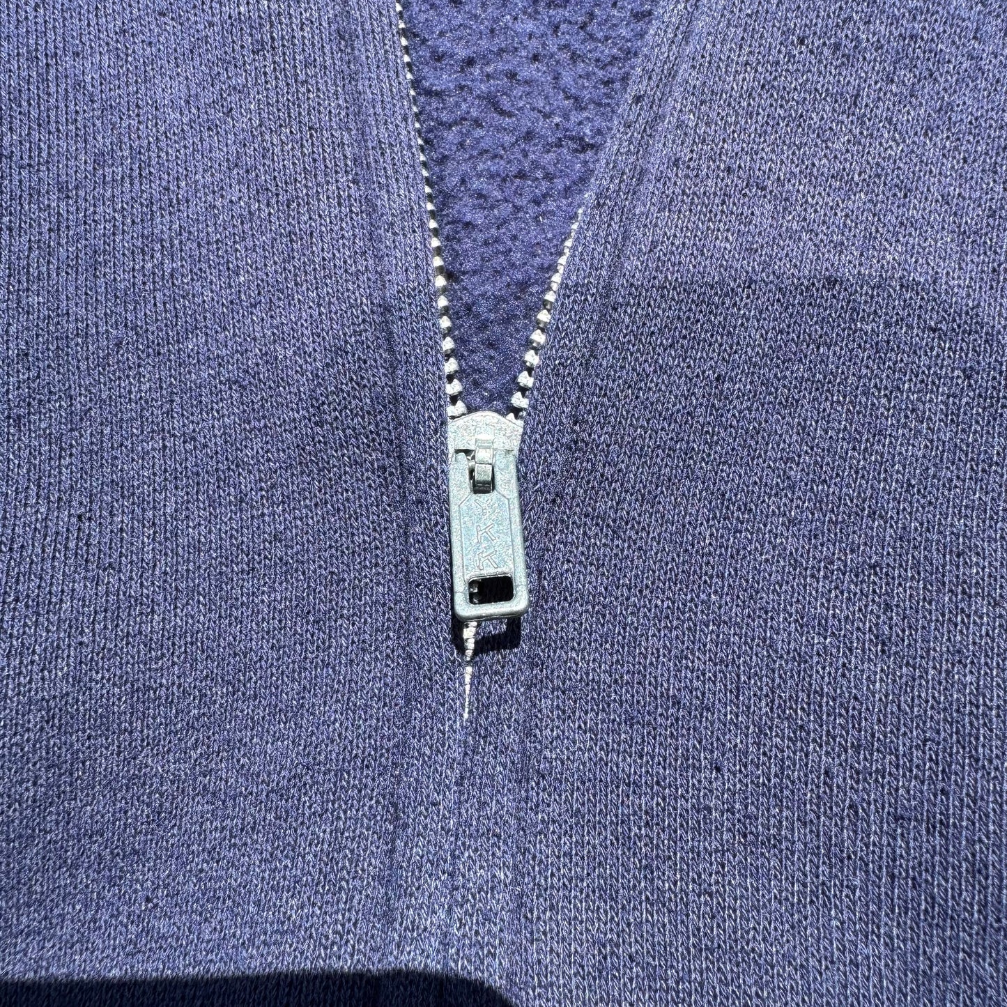 90s Lee Made in USA Navy/Purple Zip-Up Hoodie KiiChain Clothing