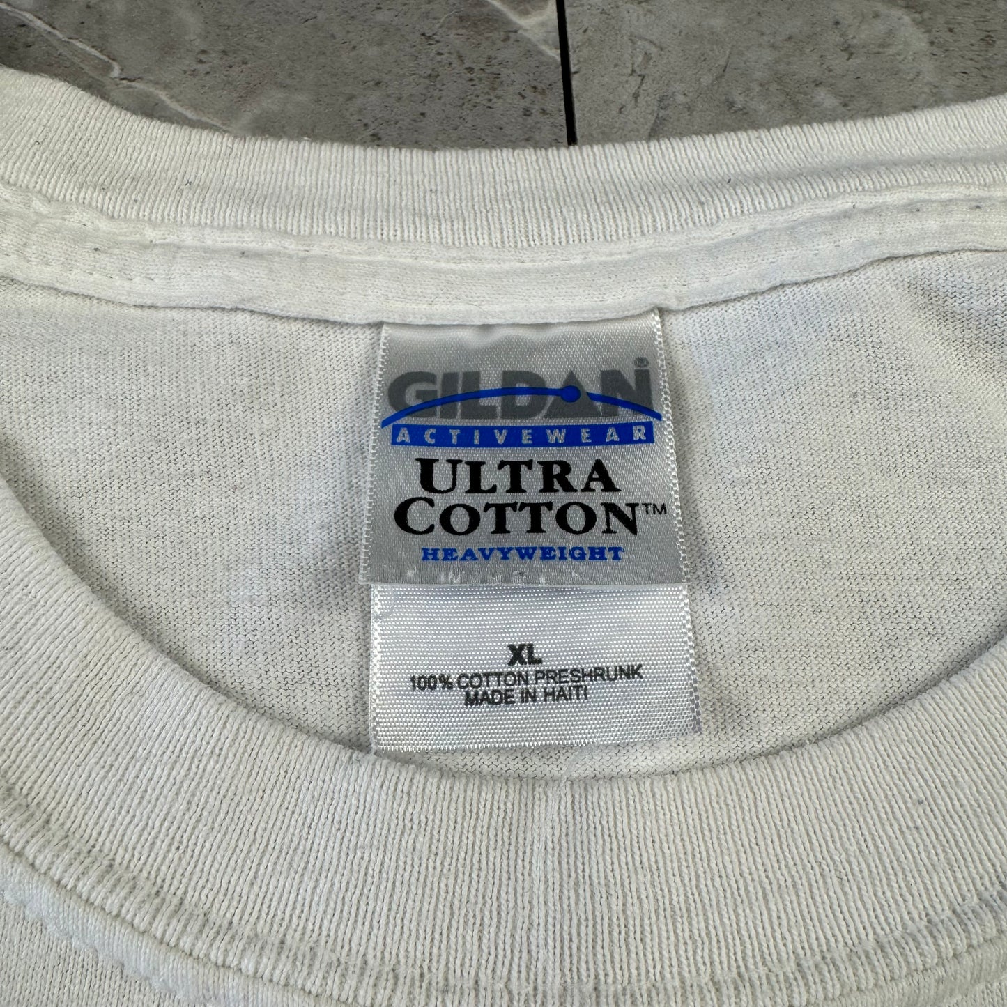 90s-00s Gildan Ultra Cotton Hollywood Lights, Camera, Action White T-Shirt