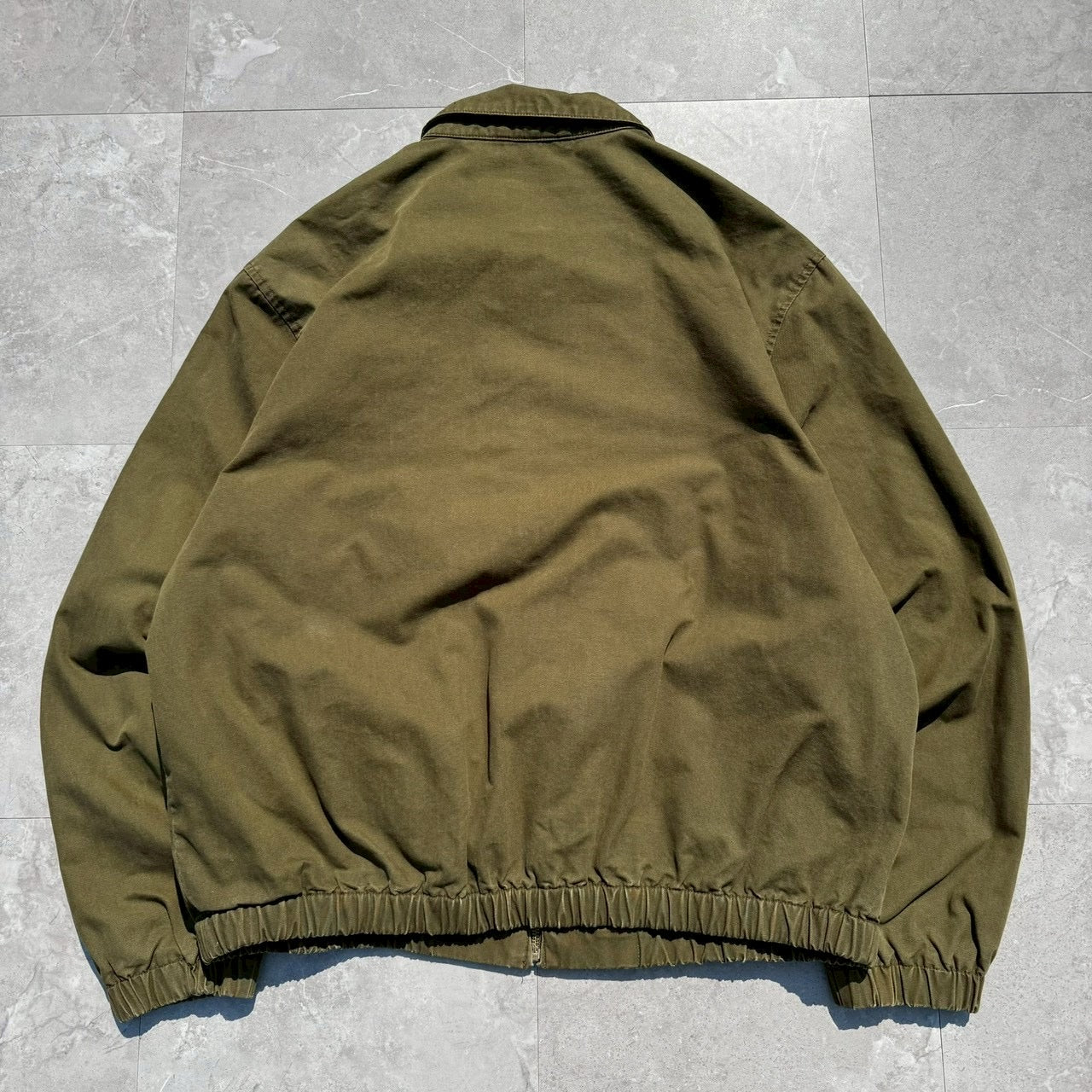 90s-00s Ralph Lauren Olive / Khaki Flannel Lined Swing Top Jacket