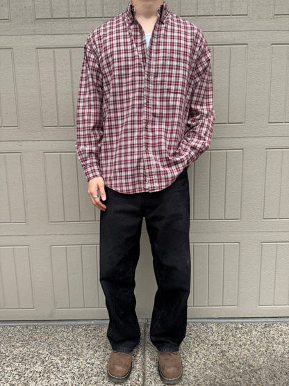 90s-00s Eddie Bauer Red Checkered Button Down Shirt