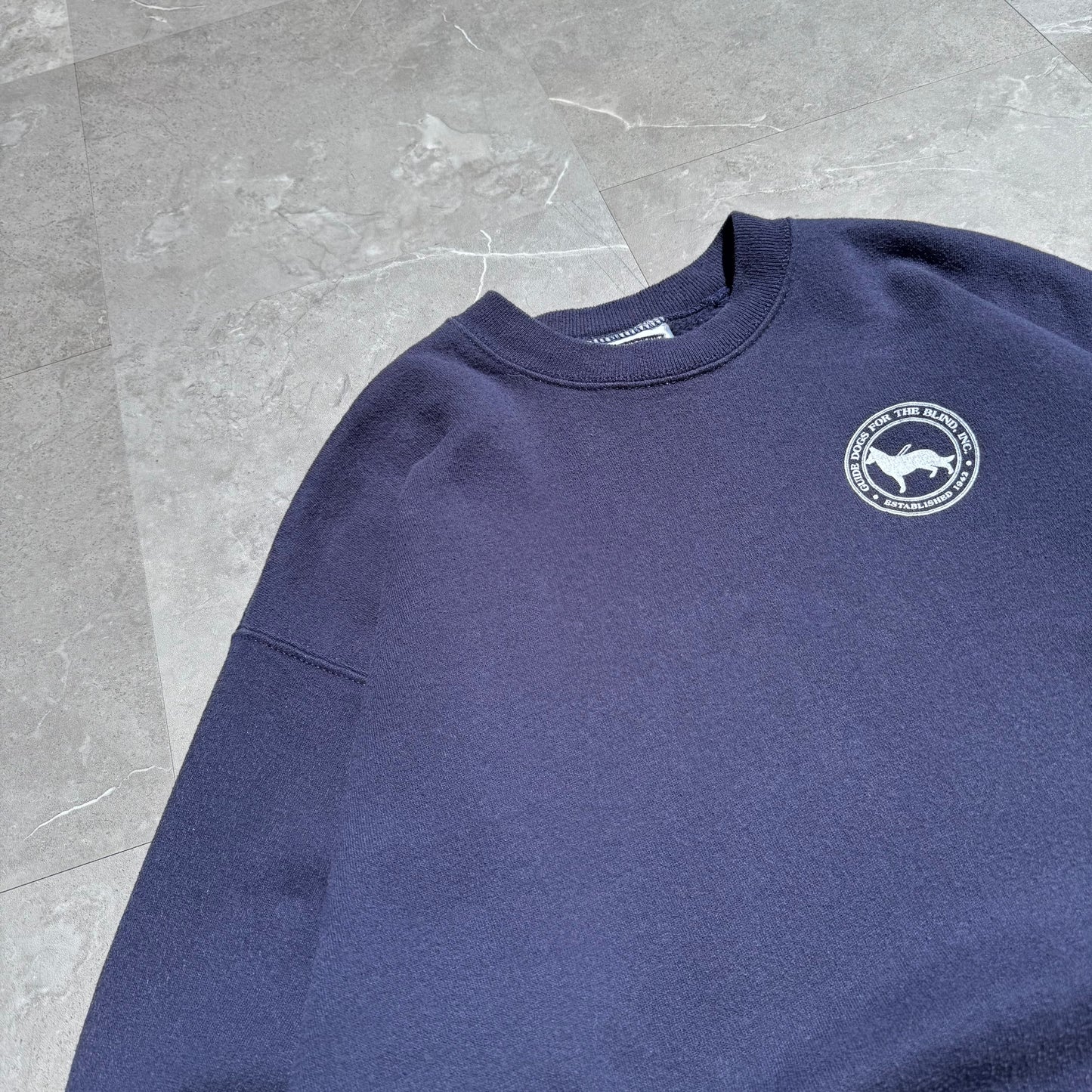 90s Lee Made in USA Guide Dog Logo Sweatshirt KiiChain Clothing