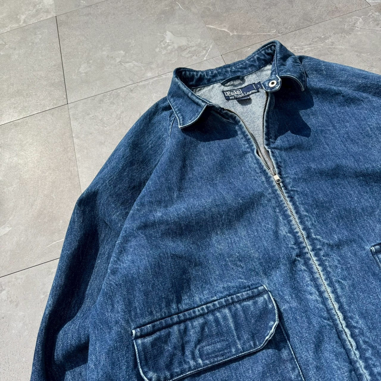 80s-90s Ralph Lauren Rare Dual Pocket Denim Swing Top Jacket