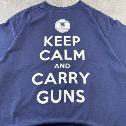 00s Unknown NRA National Rifle Association Navy T-Shirt