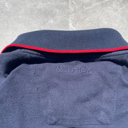 90s Nautica Made in Canada Navy Polo Shirt