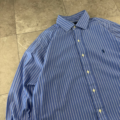 00s Polo by Ralph Lauren “Philip” Blue Striped Shirt