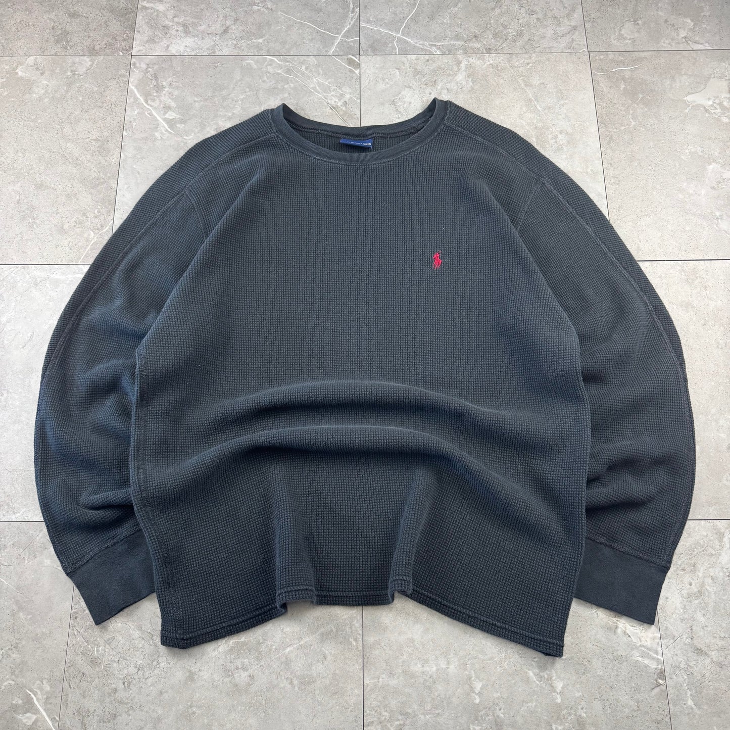 00s Polo Ralph Lauren Black Long Sleeve Thermal