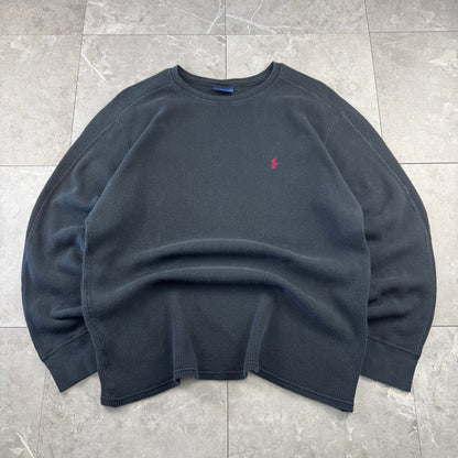 00s Polo Ralph Lauren Black Long Sleeve Thermal