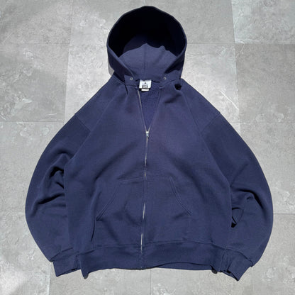 90s Lee Made in USA Navy/Purple Zip-Up Hoodie KiiChain Clothing