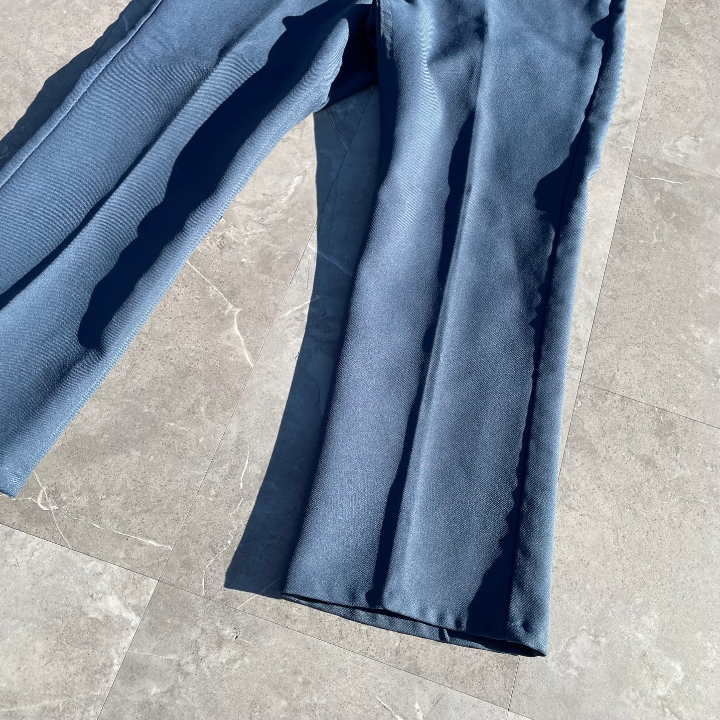 80s Levi's 517 Made in USA Sta-Prest Blue Flared Slacks