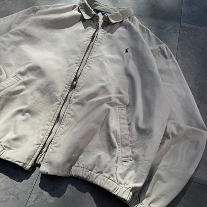 90s Polo by Ralph Lauren Cotton Made in USA Cream Swing Top Jacket