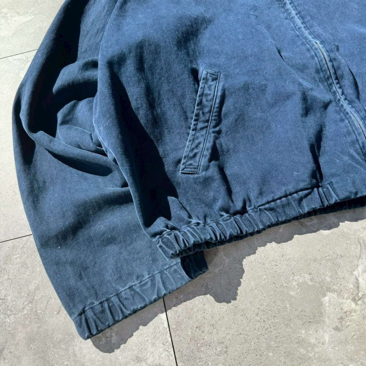 90s Ralph Lauren Navy Corduroy Collar Swing Top Jacket