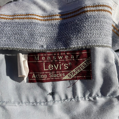 80s Levi's Made in USA Sta-Prest Gray Action Slacks