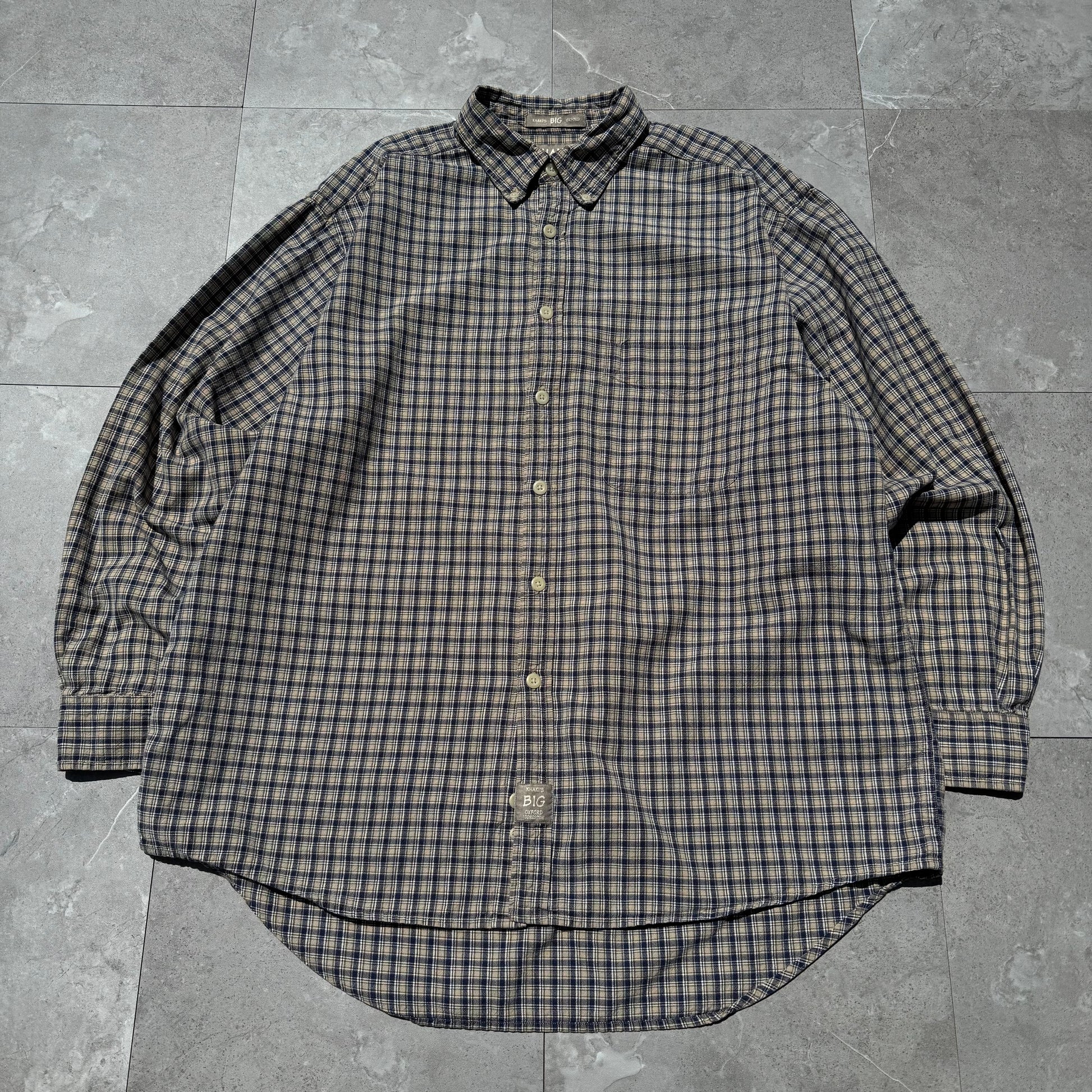 90s-00s Arrow Khaki’s BIG Oxford Checkered Shirt KiiChain Clothing