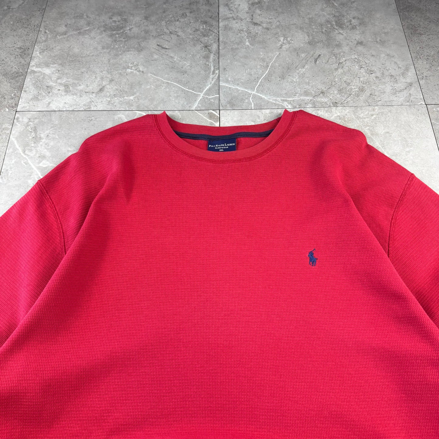 00s Polo Ralph Lauren Red Long Sleeve Thermal