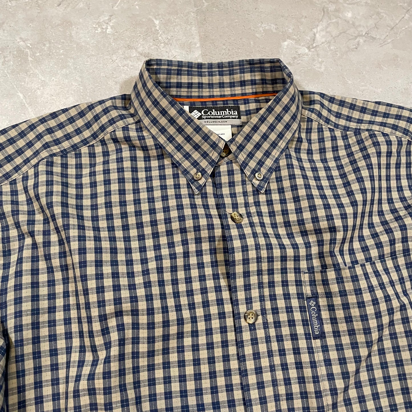 00s Columbia Checkered Button Down Shirt