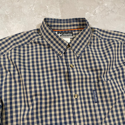 00s Columbia Checkered Button Down Shirt