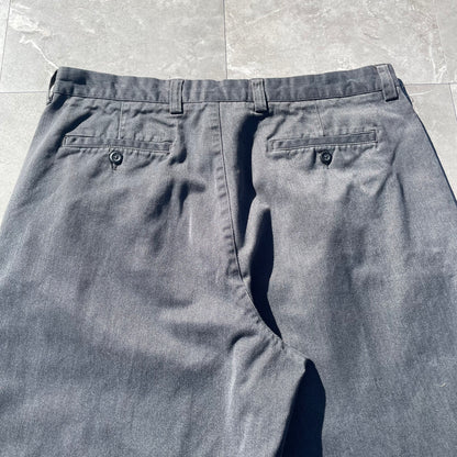 00s Gap Washed Gray/Black Loose Fit Pants 38x32