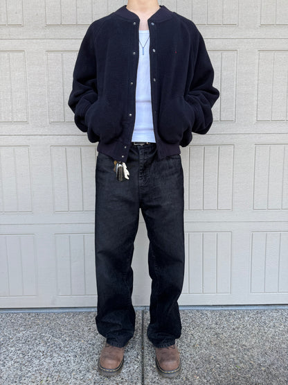 90s Polo by Ralph Lauren Snap Fleece Bomber Jacket