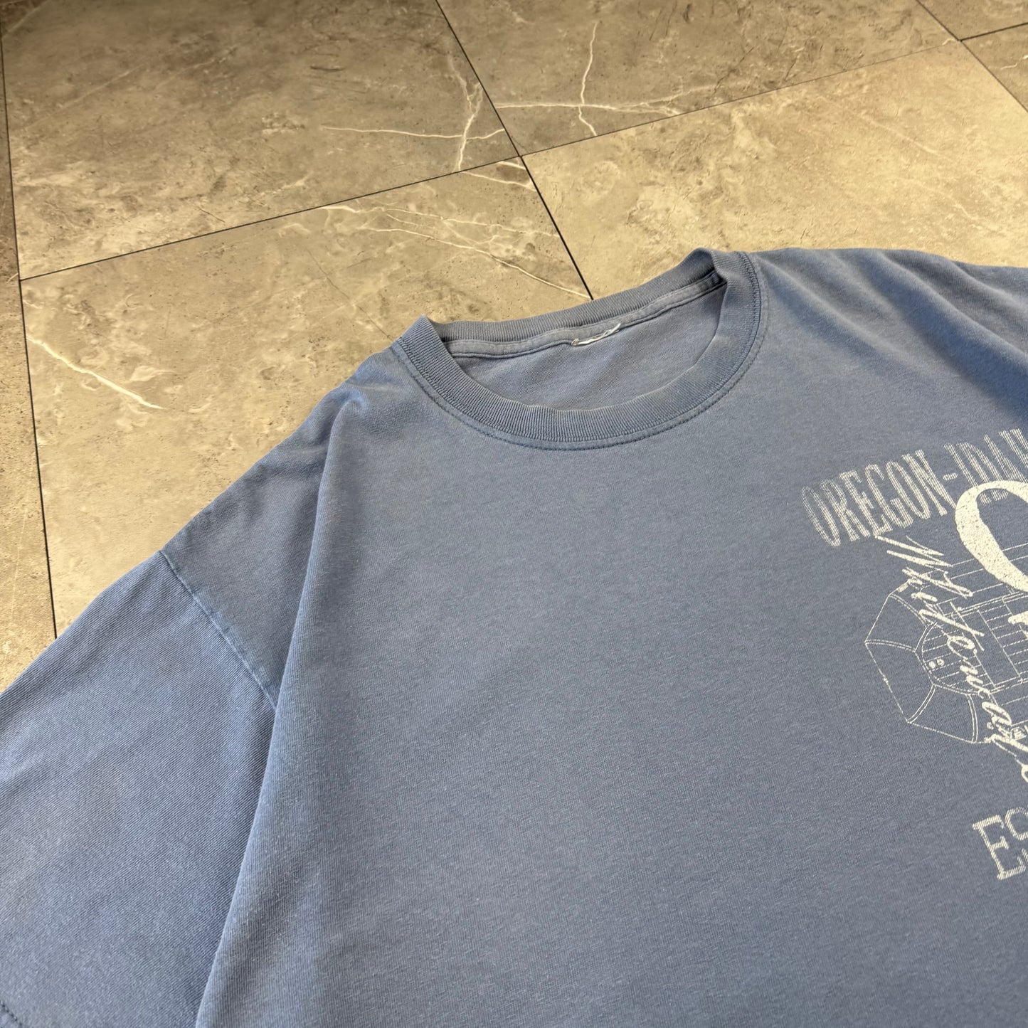 00s Oregon-Idaho Ouzel Blue Graphic T-Shirt