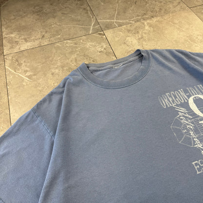 00s Oregon-Idaho Ouzel Blue Graphic T-Shirt