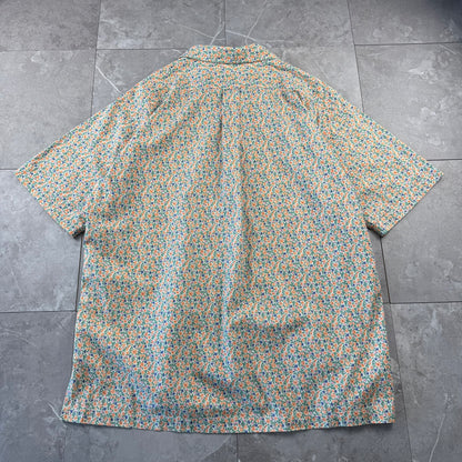 00s Polo by Ralph Lauren Caldwell Orange Flower Open Collar Shirt L