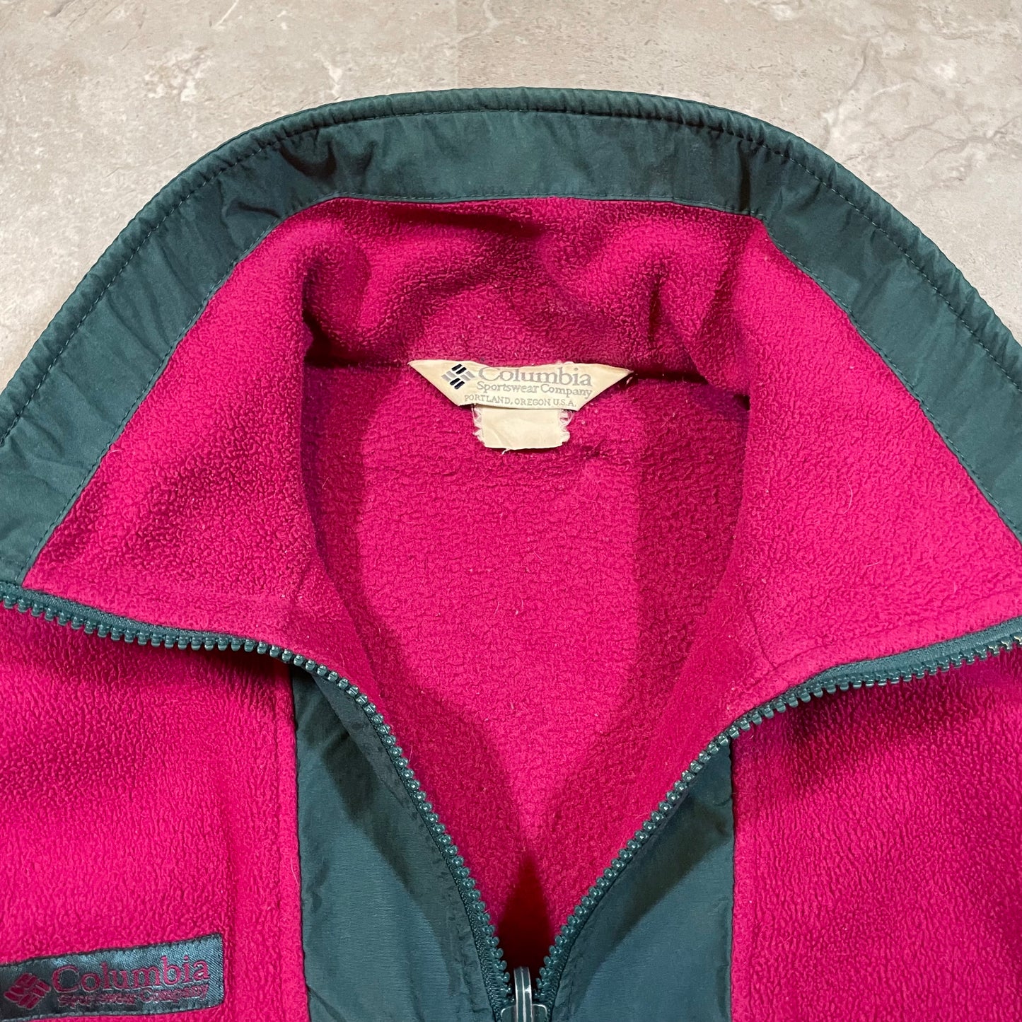 90s Women’s Columbia Pink Fleece Jacket