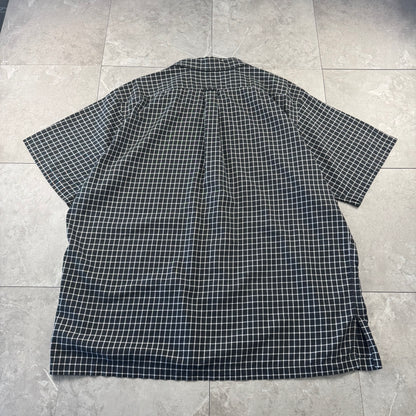 00s Ralph Lauren Polo Golf Caldwell Black Checkered Open Collar Shirt XL