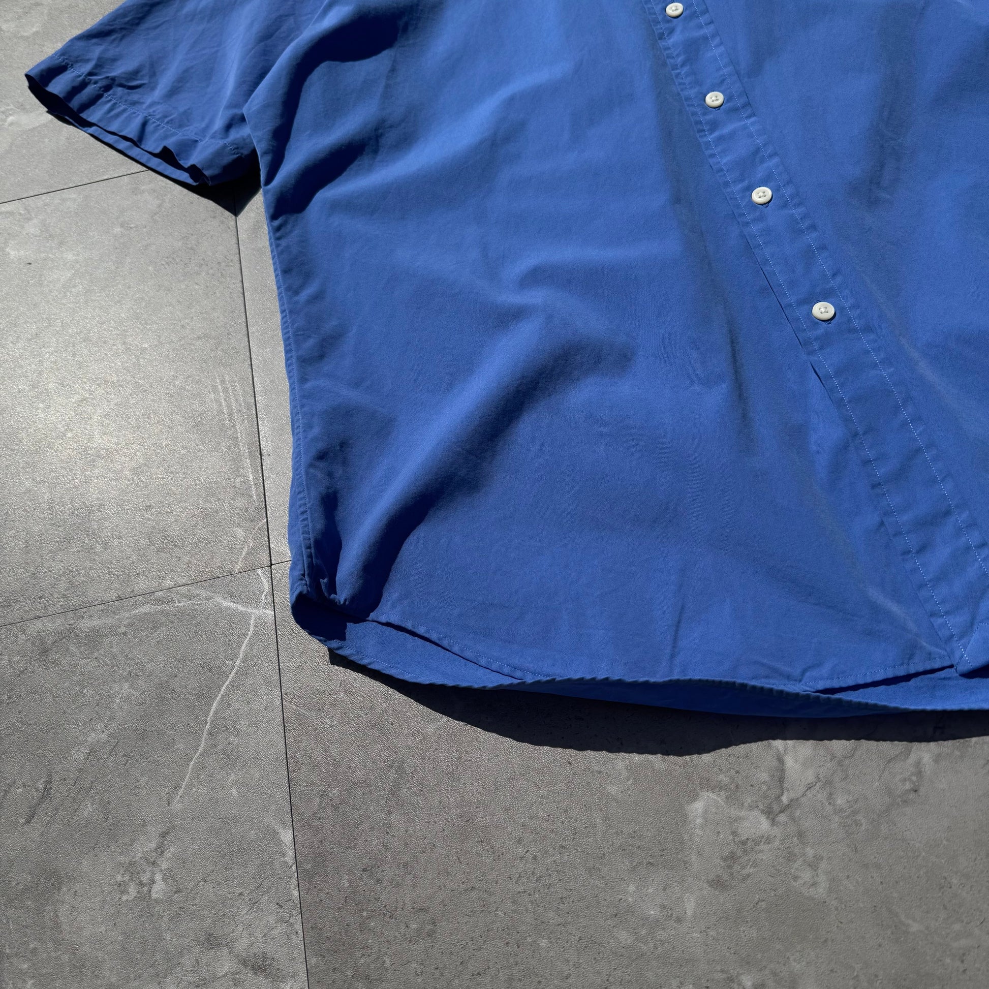 90s-00s Ralph Lauren “Classic Fit” Blue Button Down Short Sleeve Shirt KiiChain Clothing