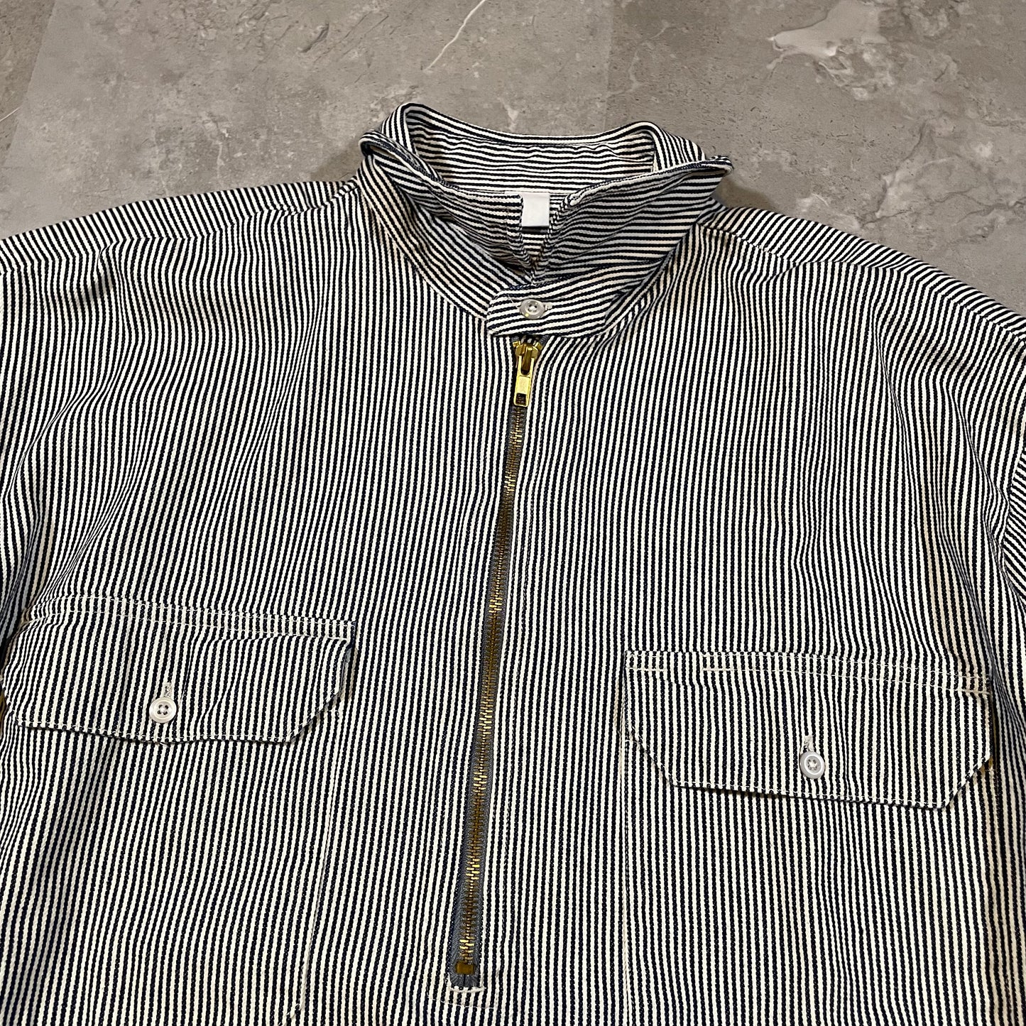 90s Unknown Hickory Half-Zip Shirt