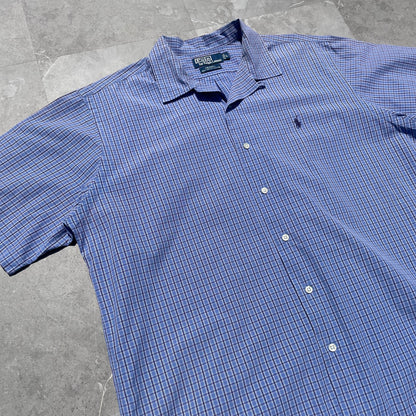 90s Ralph Lauren Caldwell Blue Checkered Shirt