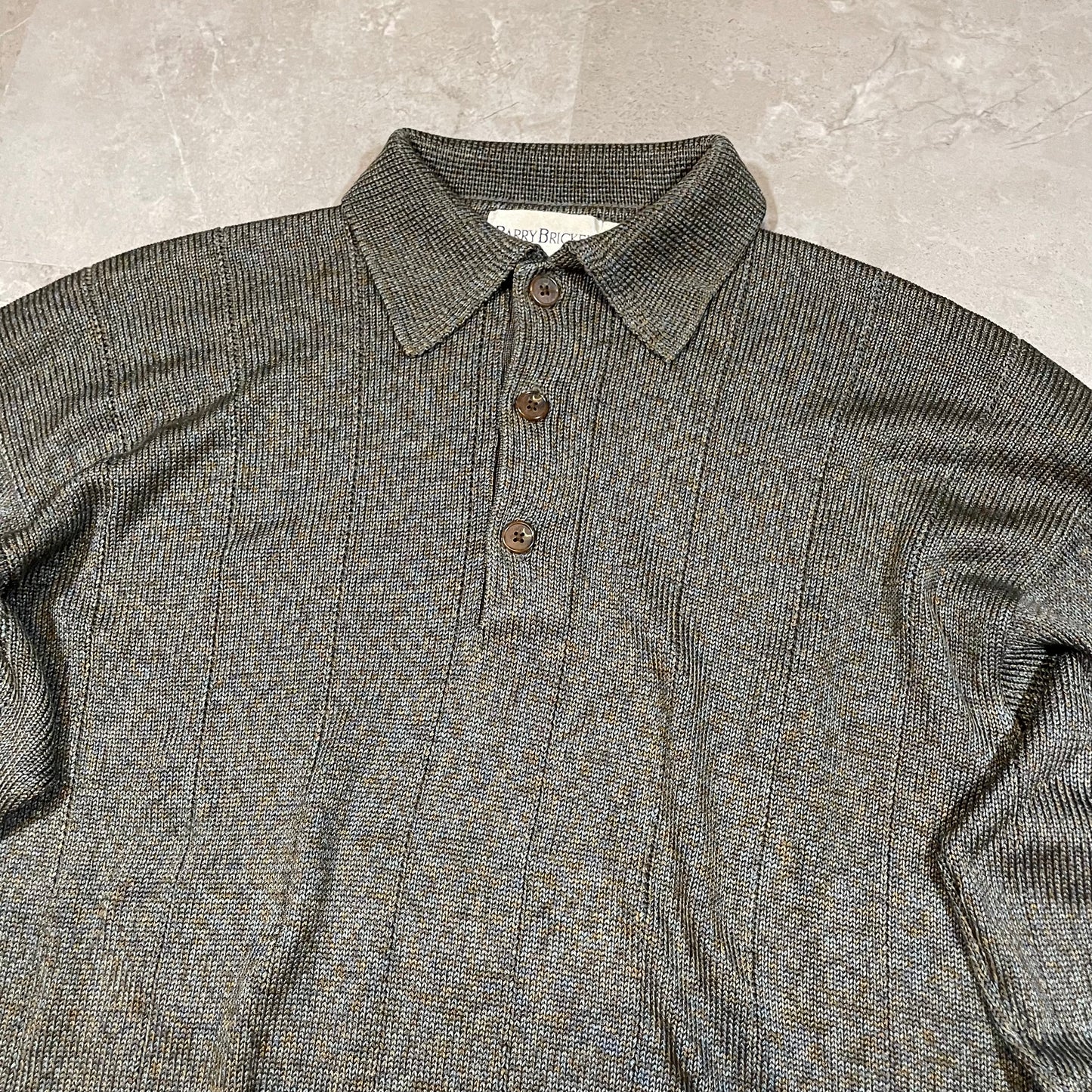 90s Barry Bricken Silk Polo Sweater