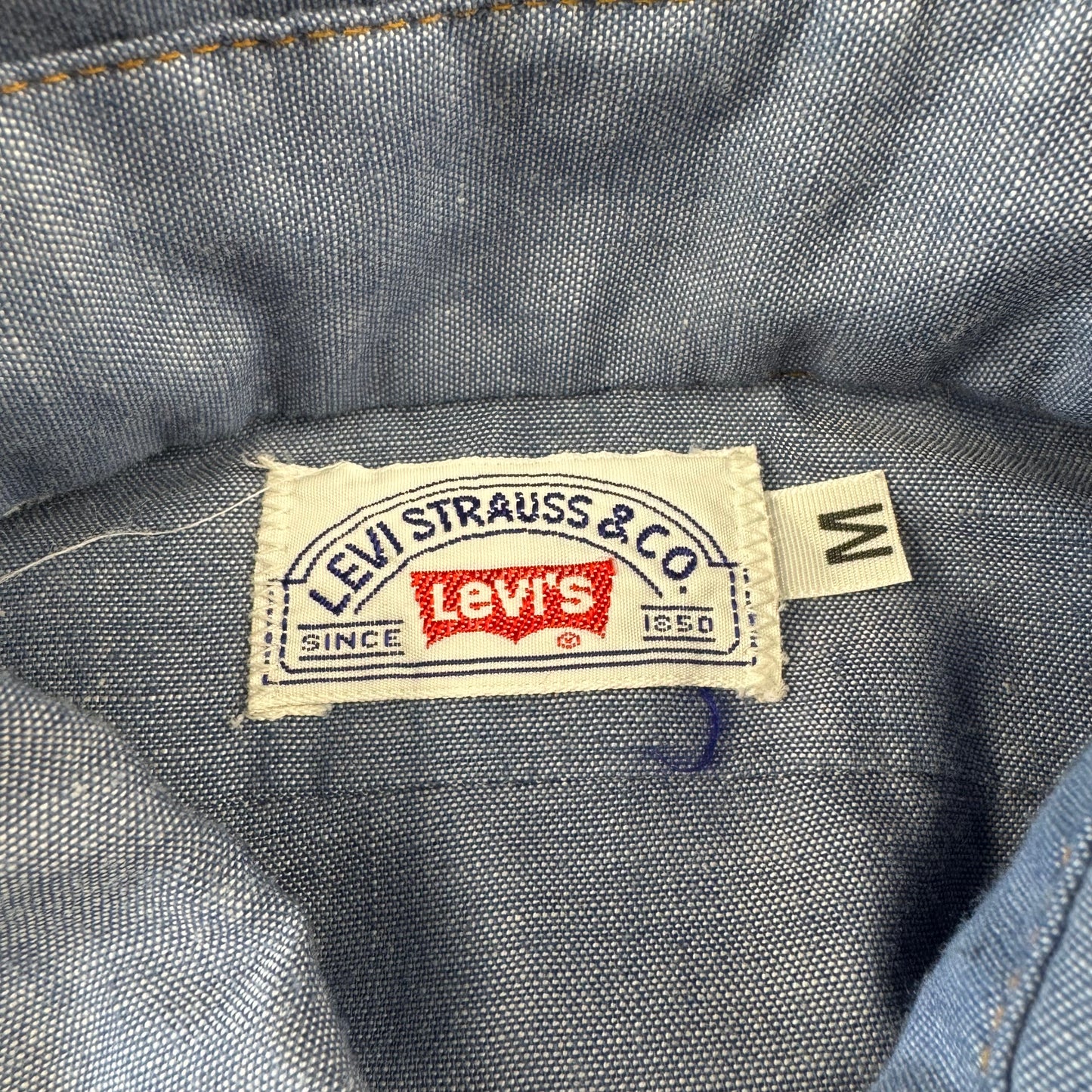 90s Levi's Orange Tab Tiger Embroidered Graphic Dual Pocket Shirt