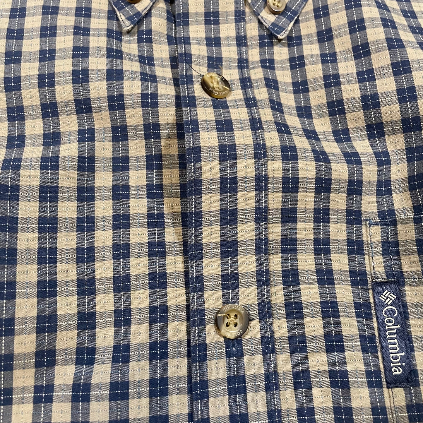 00s Columbia Checkered Button Down Shirt