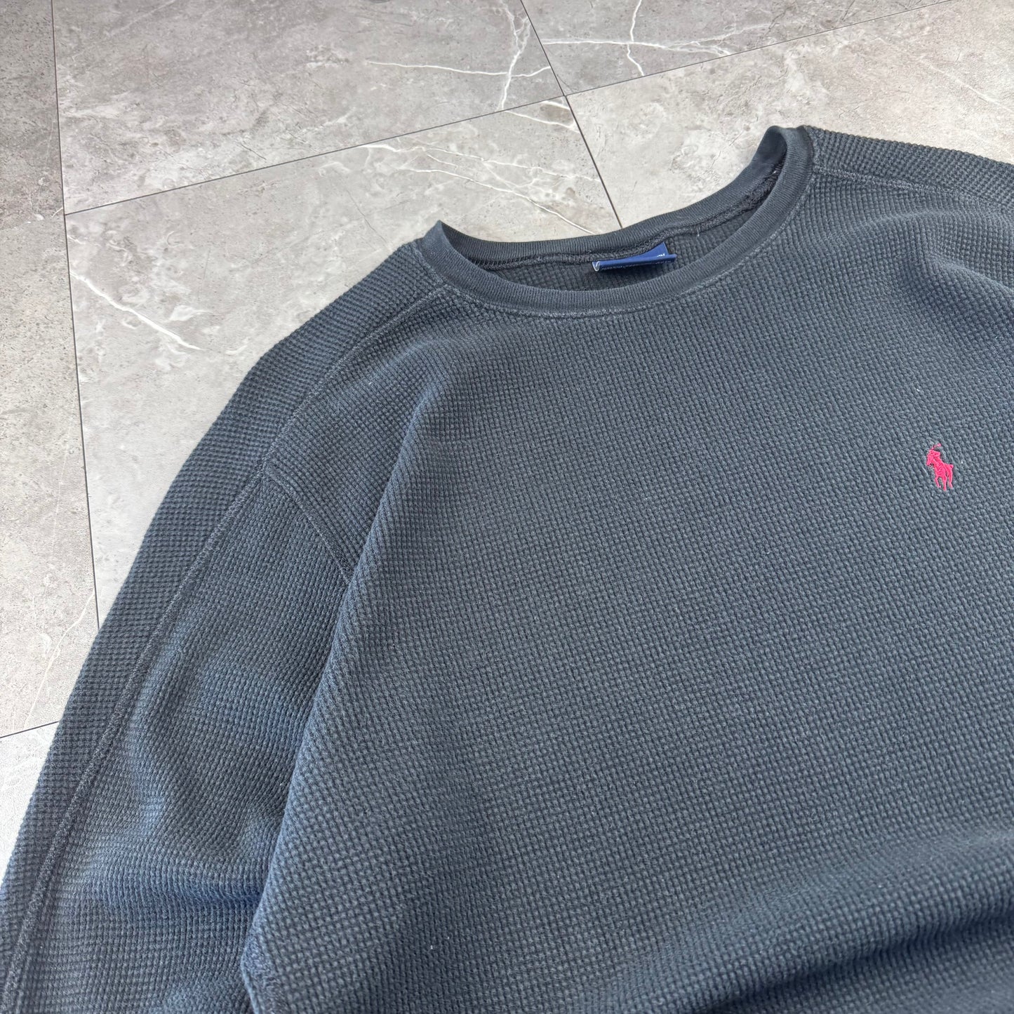 00s Polo Ralph Lauren Black Long Sleeve Thermal