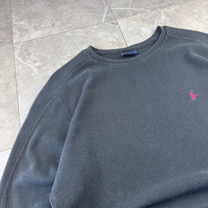 00s Polo Ralph Lauren Black Long Sleeve Thermal