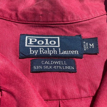 90s Ralph Lauren Caldwell Silk/Linen Short Sleeve Shirt