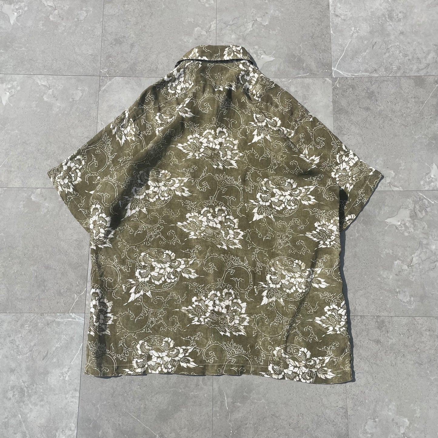 90s Ralph Lauren Lance Rare Linen Paisley Shirt (L)