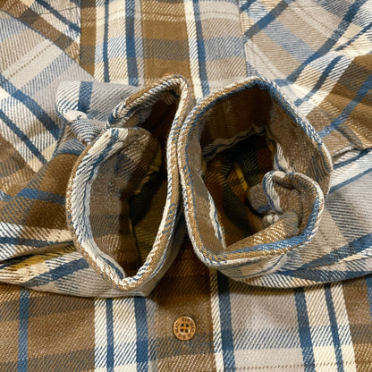 80s Big Mac Brown Checkered Flannel Shirt